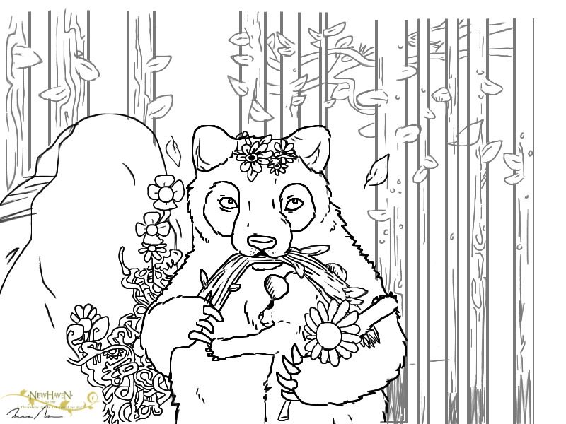 Brain Based Learning Coloring Page of a Panda | New Haven Residential Treatment Center