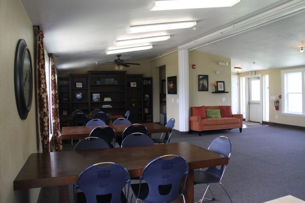 Study room at the south campus school, Spanish Fork, New Haven Residential Treatment Center